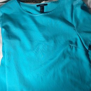 Never worn blue crop shirt